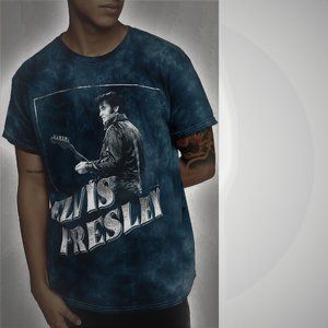 Elvis Presley The King of Rock Tie Dye Official T-Shirt XL fits 2XL NWT